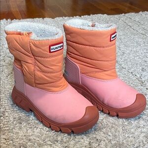Hunter Pink and Orange Kids' Boots